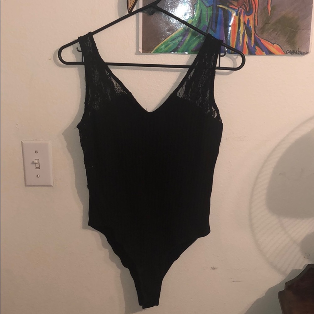 Heart hips black body suit